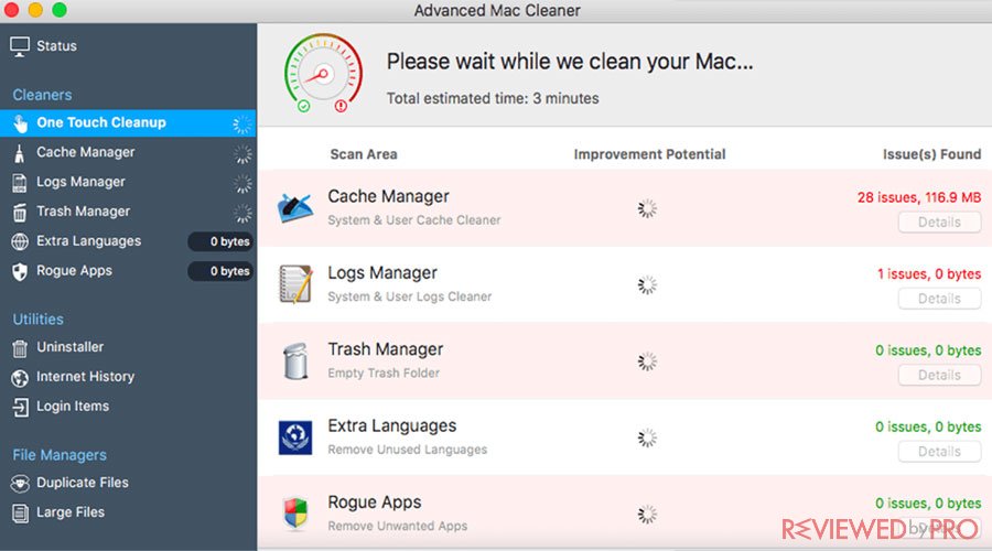 remove advance mac cleaner