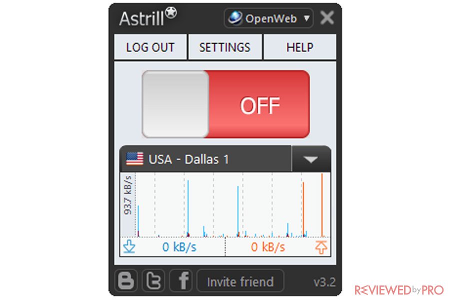 Astrill VPN Off