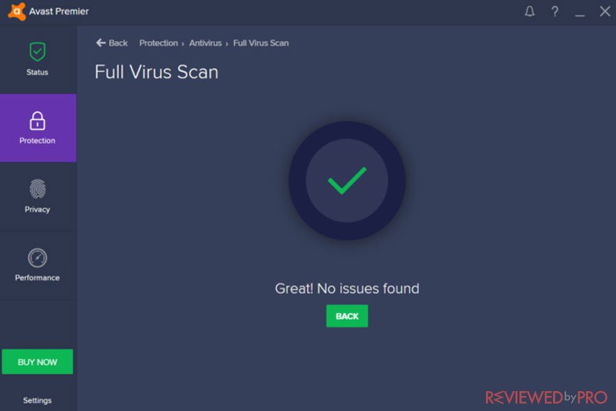 Avast Full Virus Scan