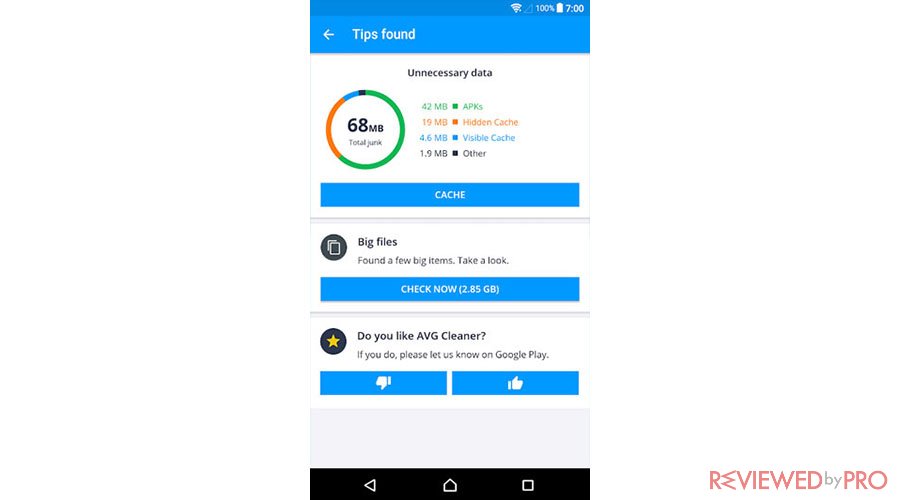 avg cleaner android review