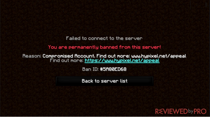 Minecraft Server Ban List