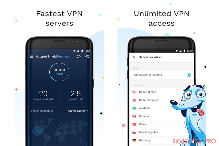 Не работает hotspot shield android