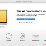 Kaspersky internet Security for Mac insecure Wi-Fi