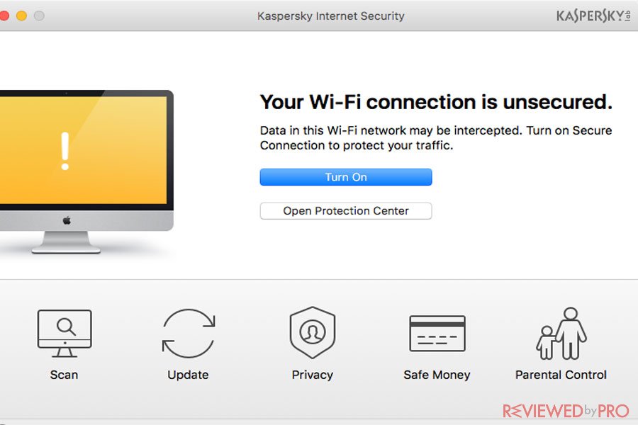 Kaspersky internet Security for Mac insecure Wi-Fi