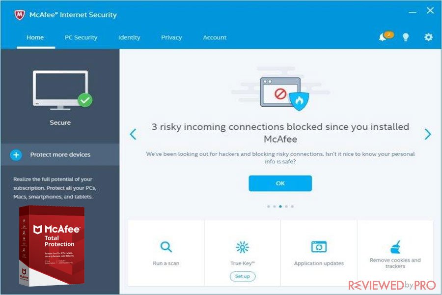 McAfee Total Protection at risk