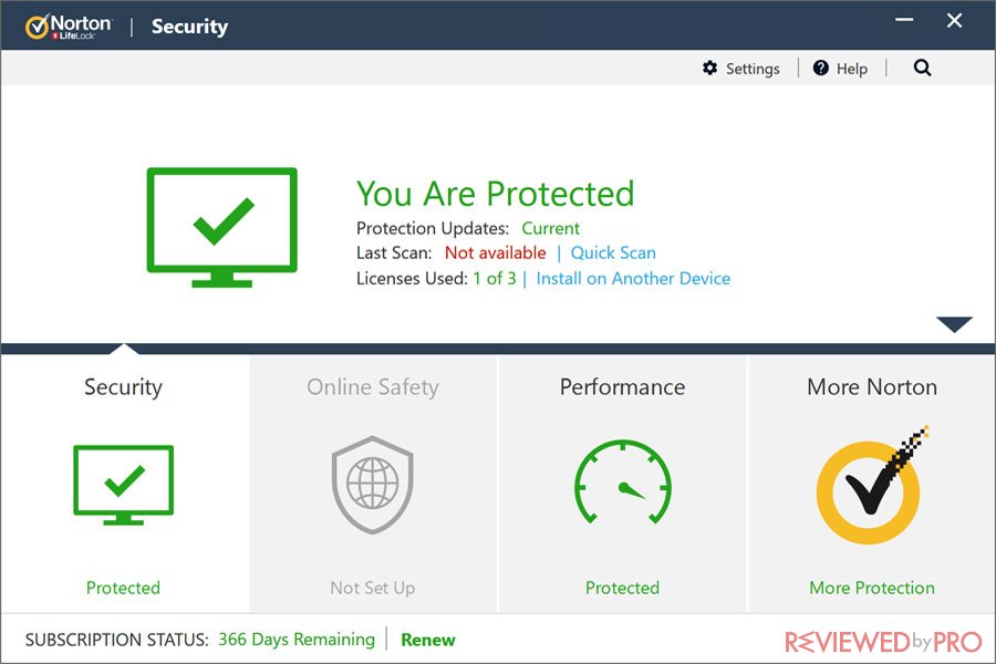 Norton Security Protected