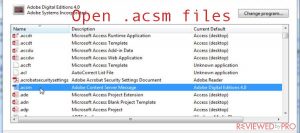 Open your .ACSM files