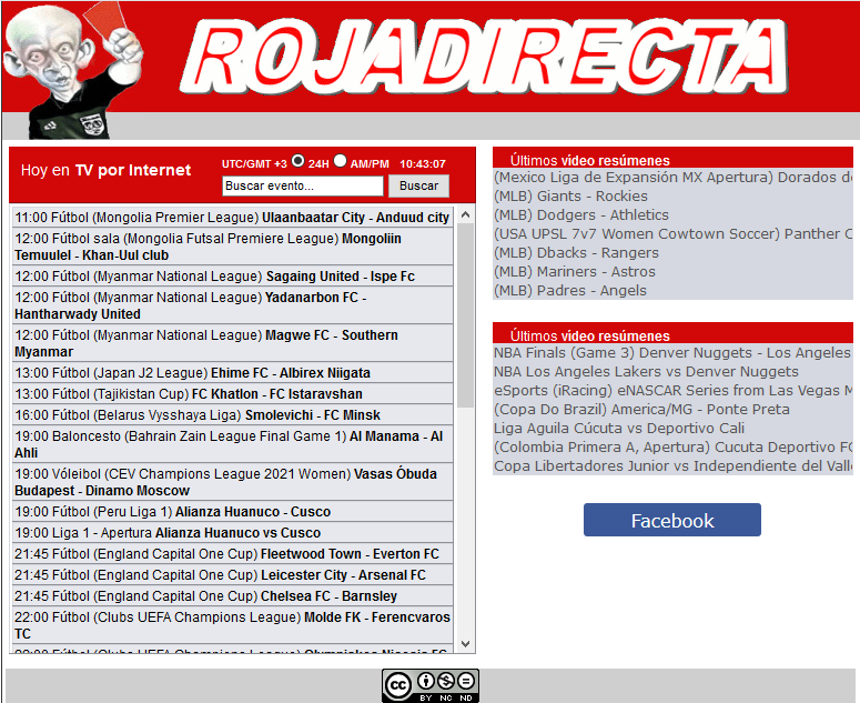 Free Online Sport streaming platform - Roja Directa