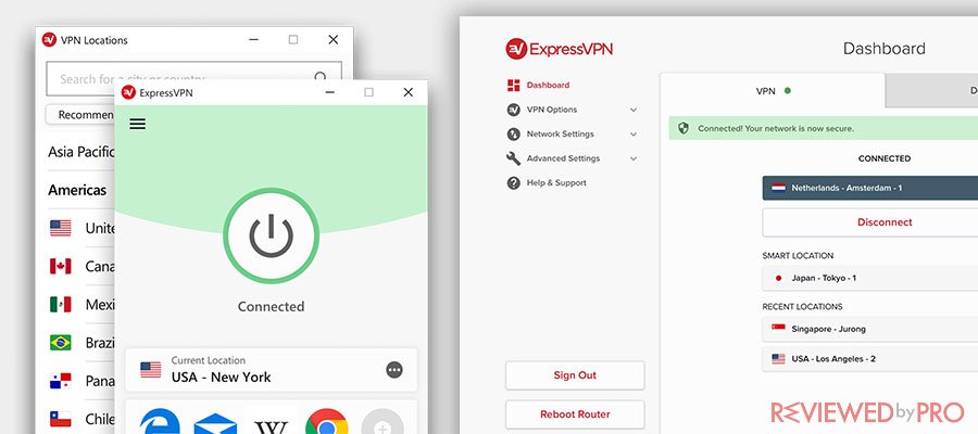 user interface expressvpn