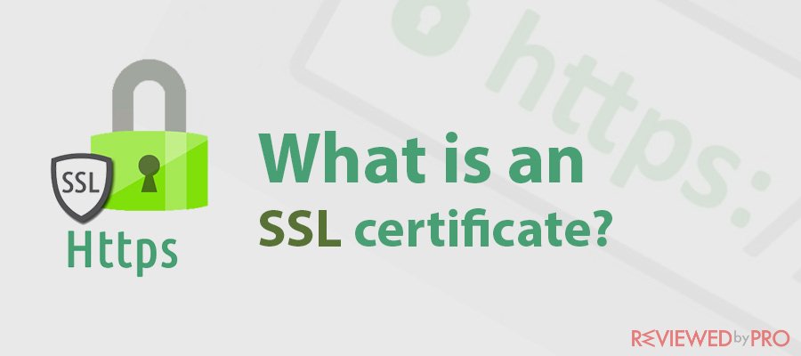 What is an  ssl certificate?