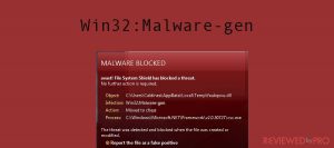 What is Win32:Malware-gen and how to remove it?