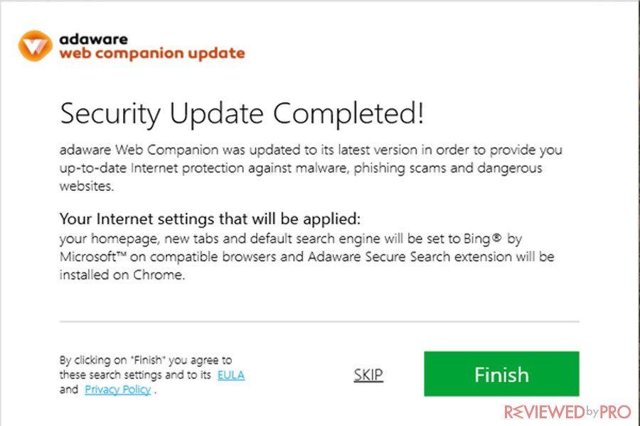 Adaware web Companion Security Update