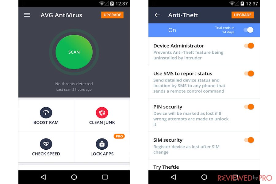 AVG Antivirus android