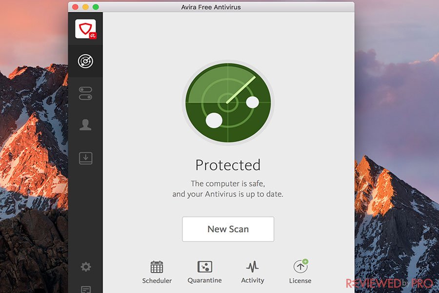 Avira Free security for mac protected