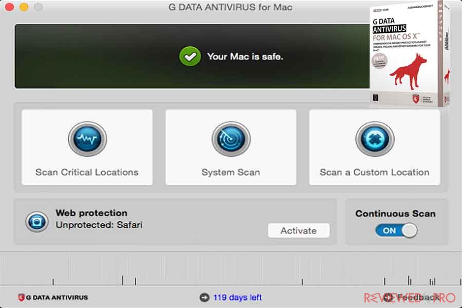 G DATA Antivirus for Mac