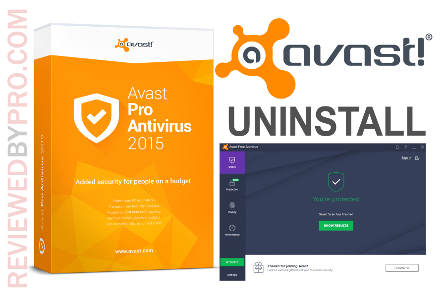 can t remove avast antivirus from computer