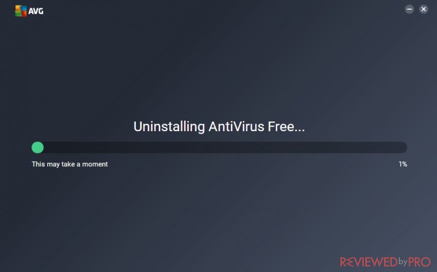 uninstall avg antivirus