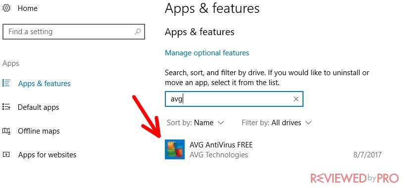 avg antivirus uninstall