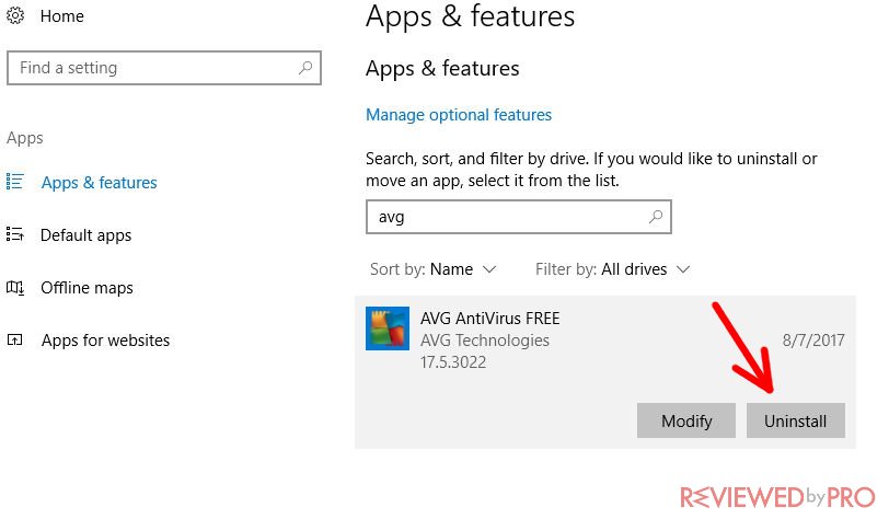 avg antivirus uninstall tool