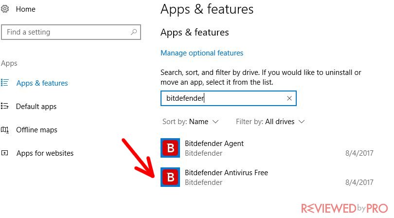 bitdefender uninstall tool