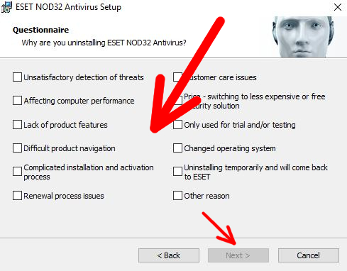 nod32 uninstaller