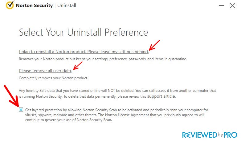 uninstall norton and reinstall